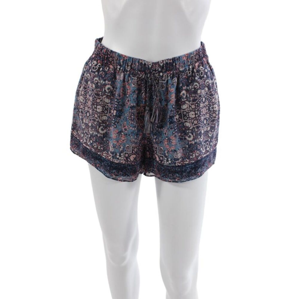 Joie Womens Silk Paisley Bohemian Drawstring Shorts Size S